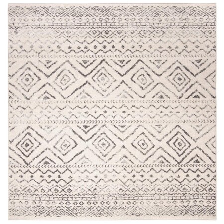 Safavieh 11 x 11 ft. Tulum Power Loomed Square Area Rug Ivory & Grey TUL267A-11SQ